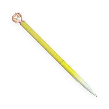 Cute Pen - Crystal Heart Yellow