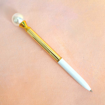 Cute Pen - Big Pearl Gold