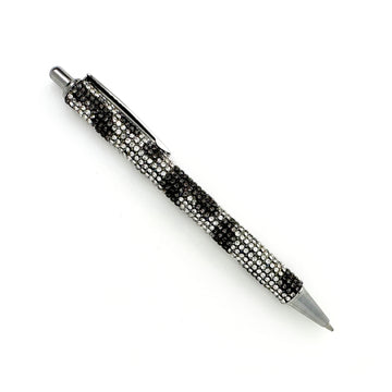 Glitzy Pen - Rhinestone Leopard Print