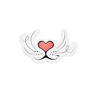 Heart Nose Sticker