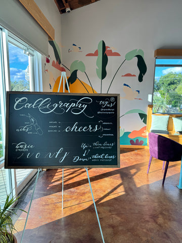 Hey Hunn Calligraphy Chalkboard