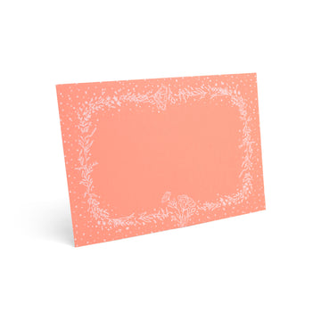 Coral Spring Sprigs - Flat Notecard Set