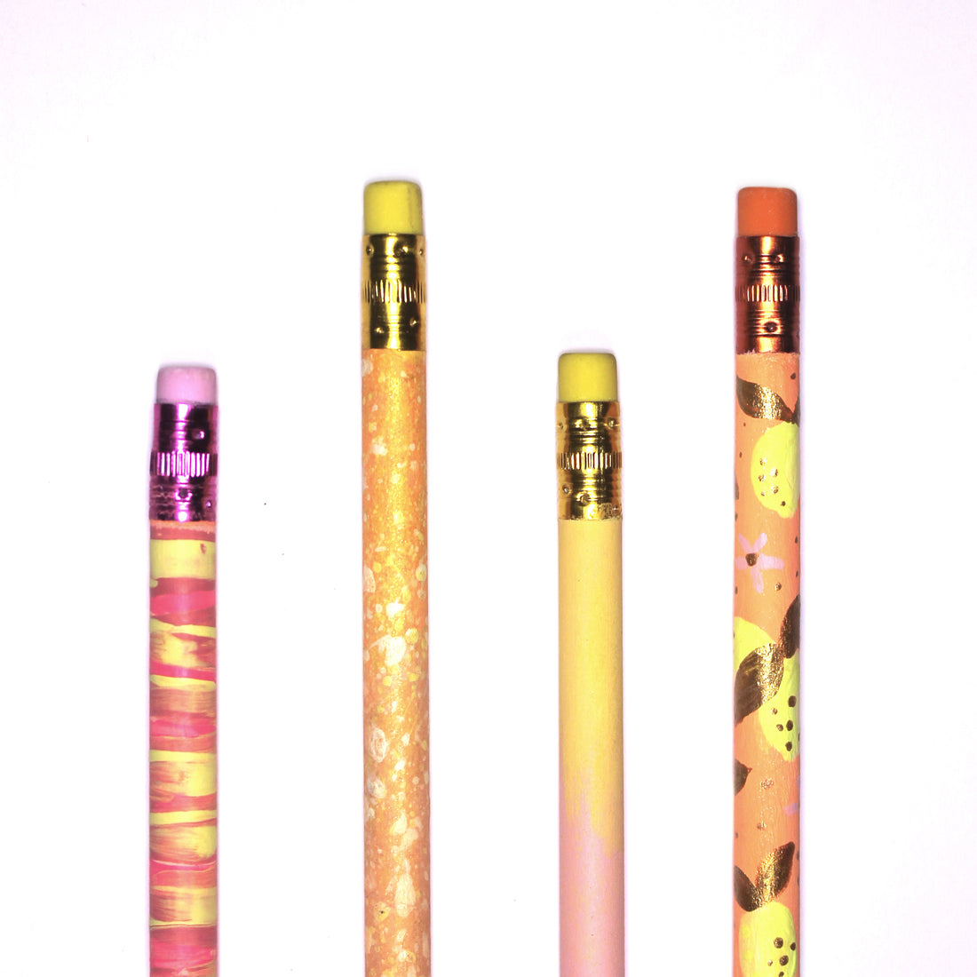 Squeeze the Day - Hand-Painted Pencils