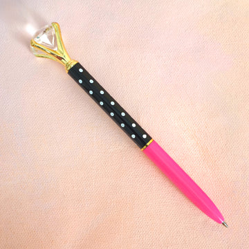 Cute Pen - Big Diamond Polka 'n' Pink
