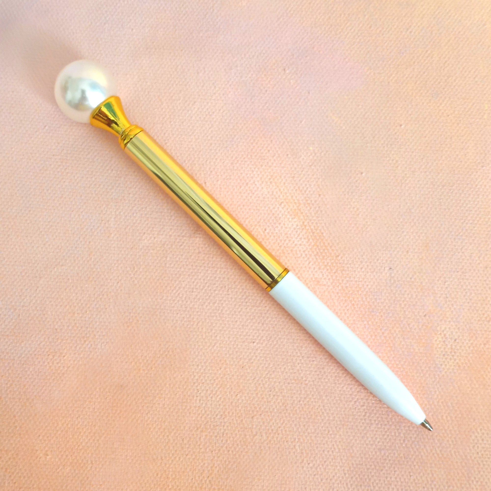 Cute Pen - Big Pearl Gold