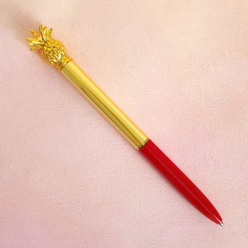 Cute Pen - Pineapple Red Bottom