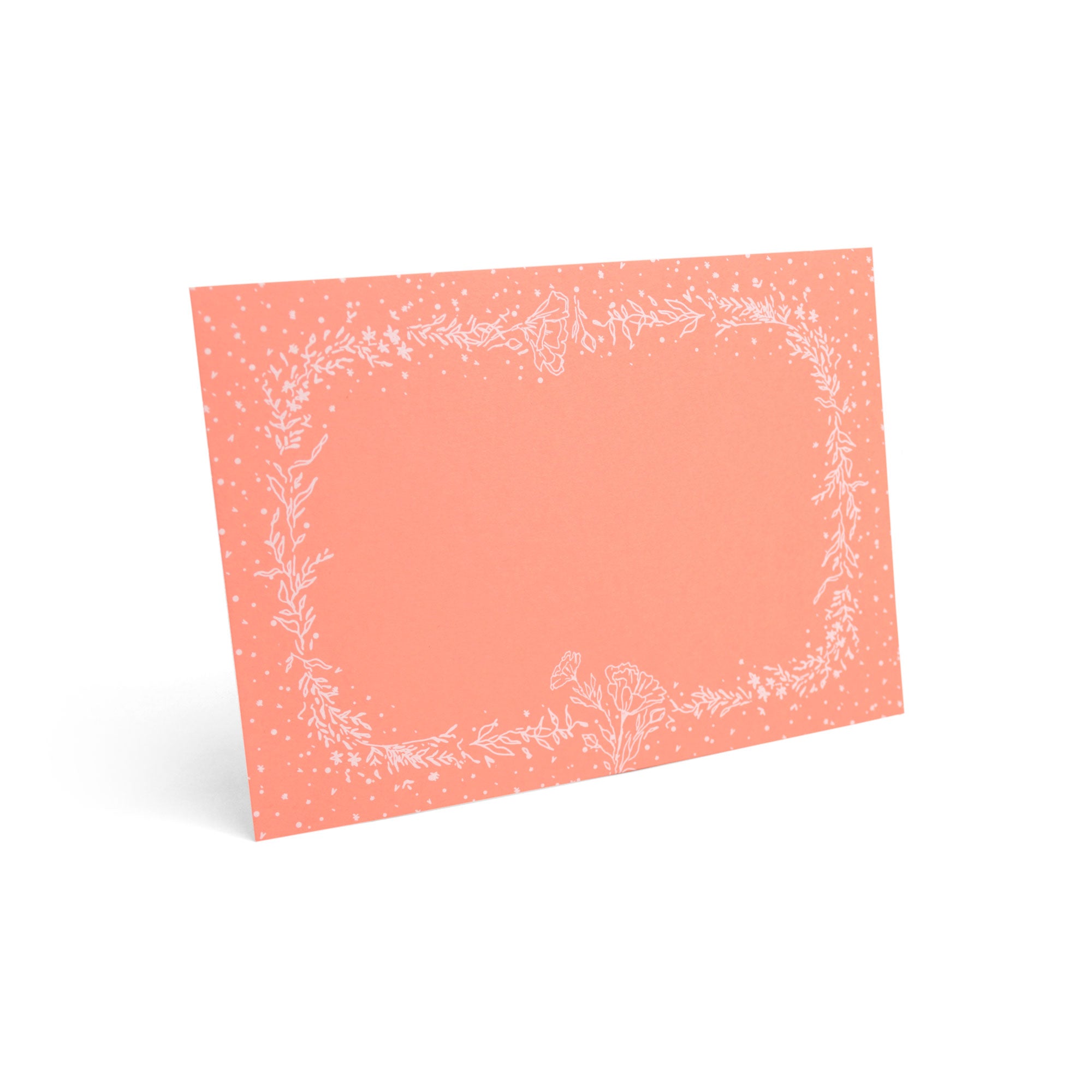 Coral Spring Sprigs - Flat Notecard Set